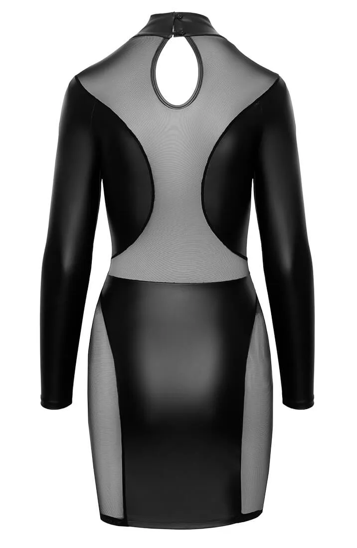 Black wet look dress - Authenticity Overload