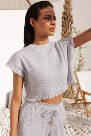 Chile Top (Soft Blue)