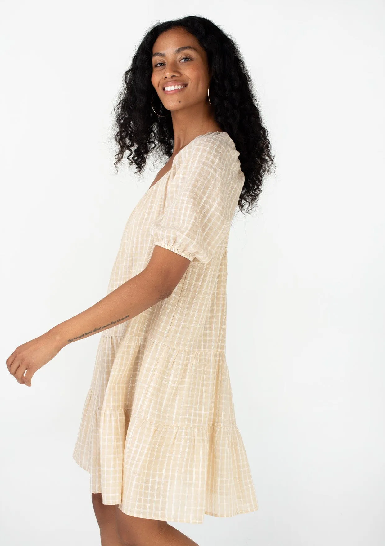 Doutzen Puff Sleeve Mini Dress