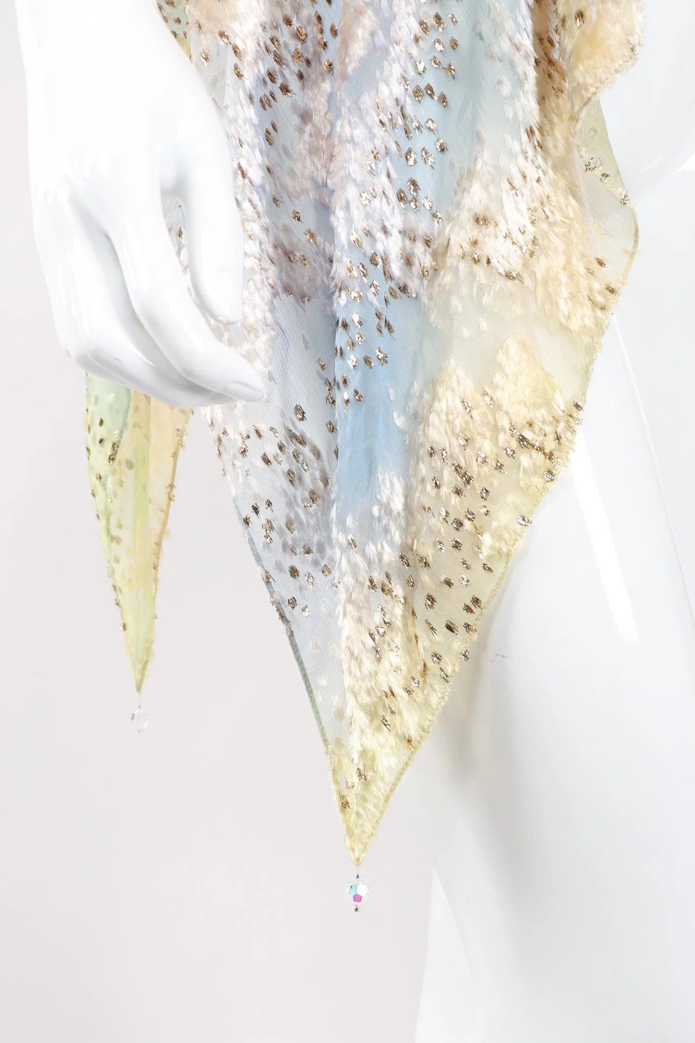 Ethereal Velvet Lamé Burnout Top