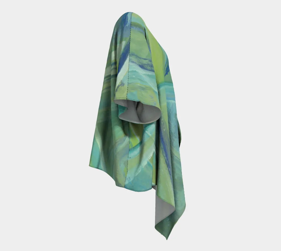 Green Draped Kimono