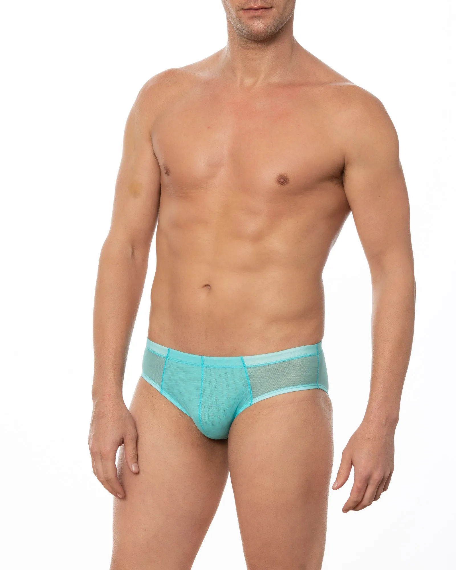 Green - JASPER Sheer Mesh Bikini Brief