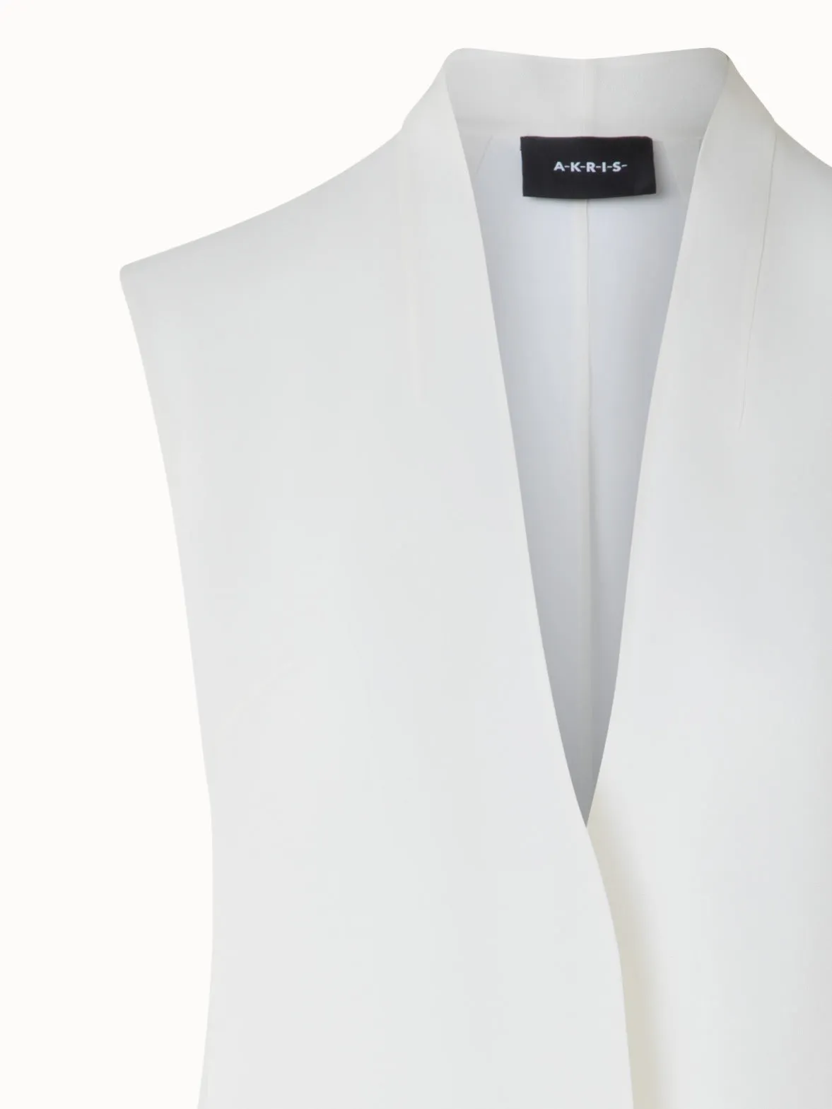 Long Sheer Silk Organza Gilet