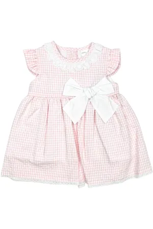 "Emily" Pink Gingham Dress
