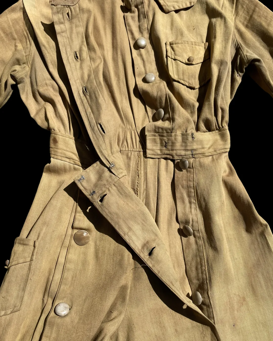 Rare 1915 Ladies Khaki Convertible Sporting Jumpsuit