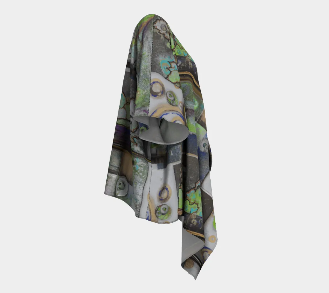 Remnants Draped Kimono