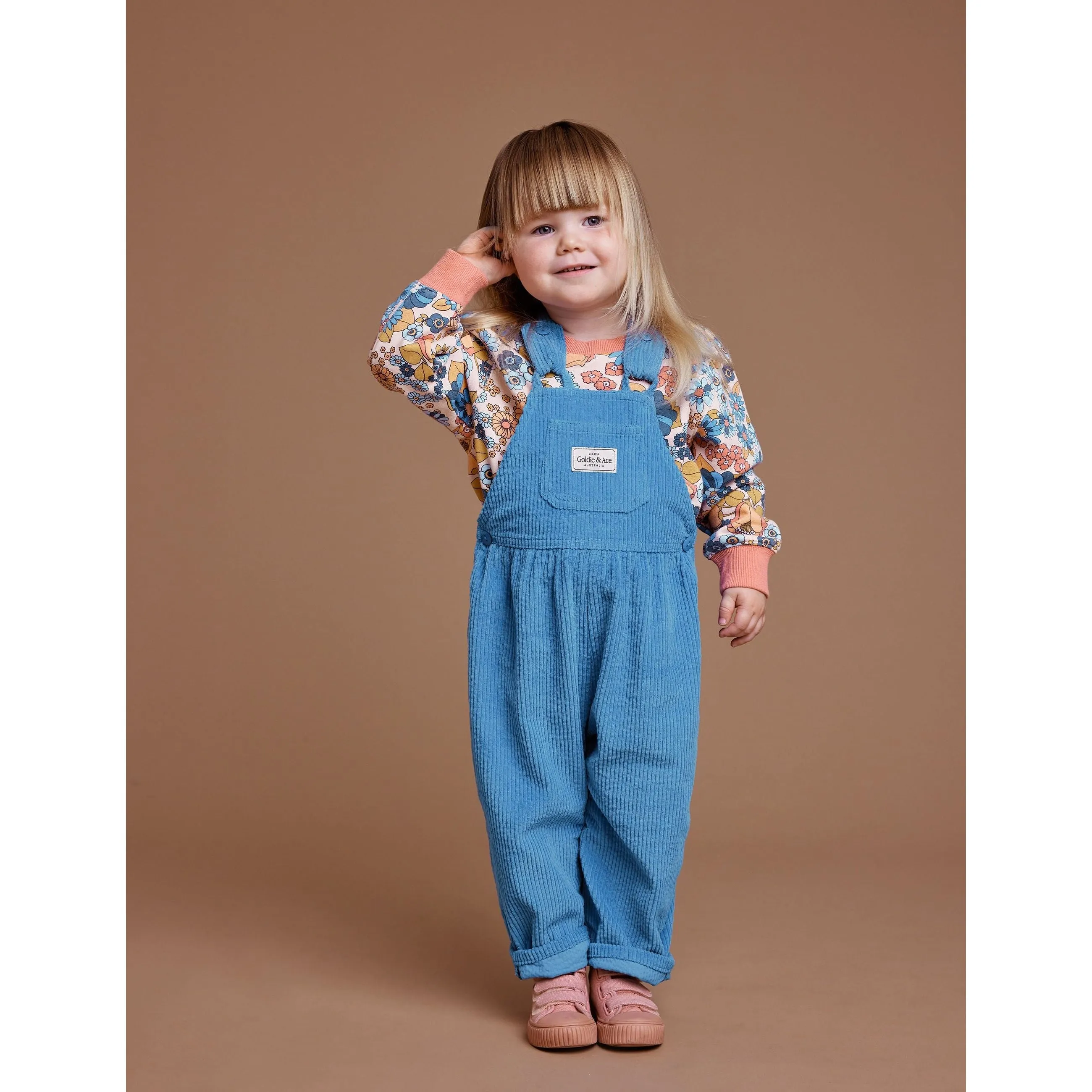 Sammy Corduroy Overalls - Lake