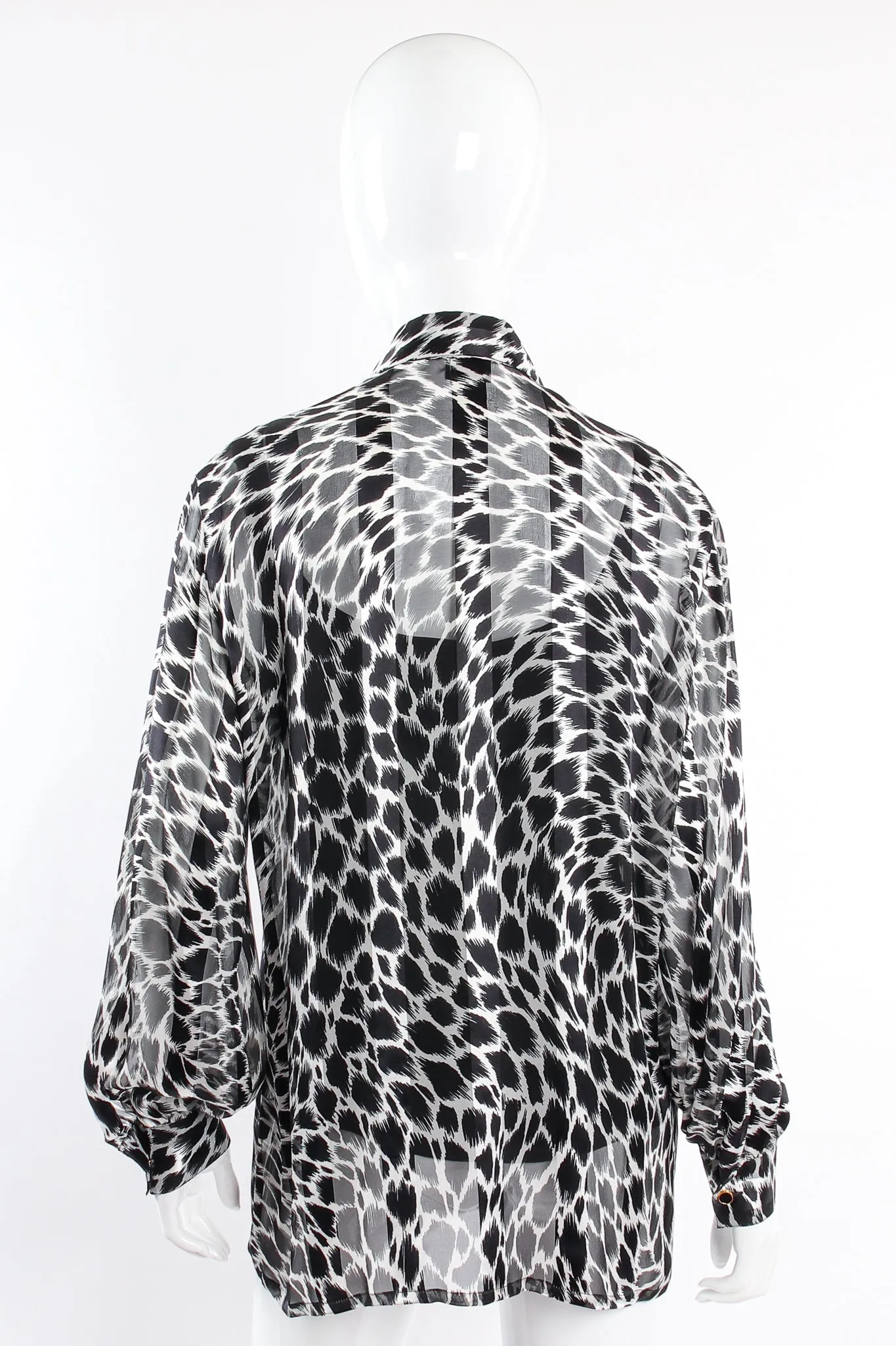 Sheer Animal Print Shirt & Tank