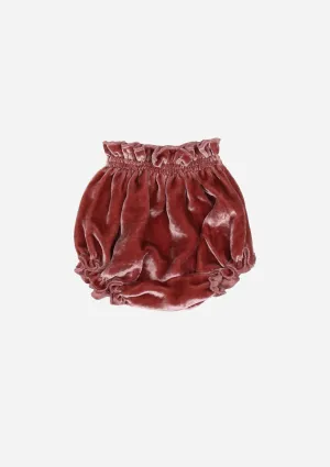 Silk Velvet Bloomer, Salmon Pink