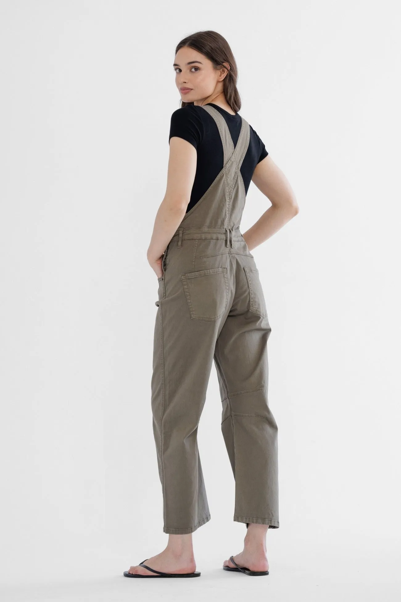 Super High Ankle Wide Leg Overalls