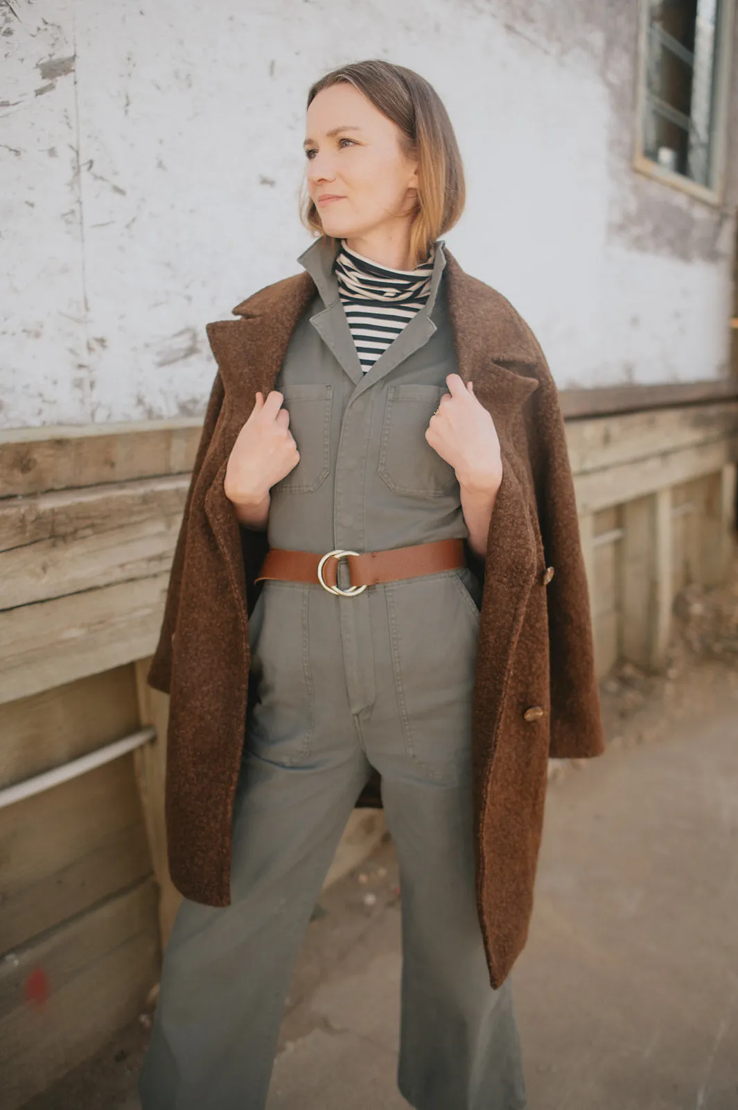 The Maverick Wide Leg Denim Jumpsuit by Daze Denim - Grass