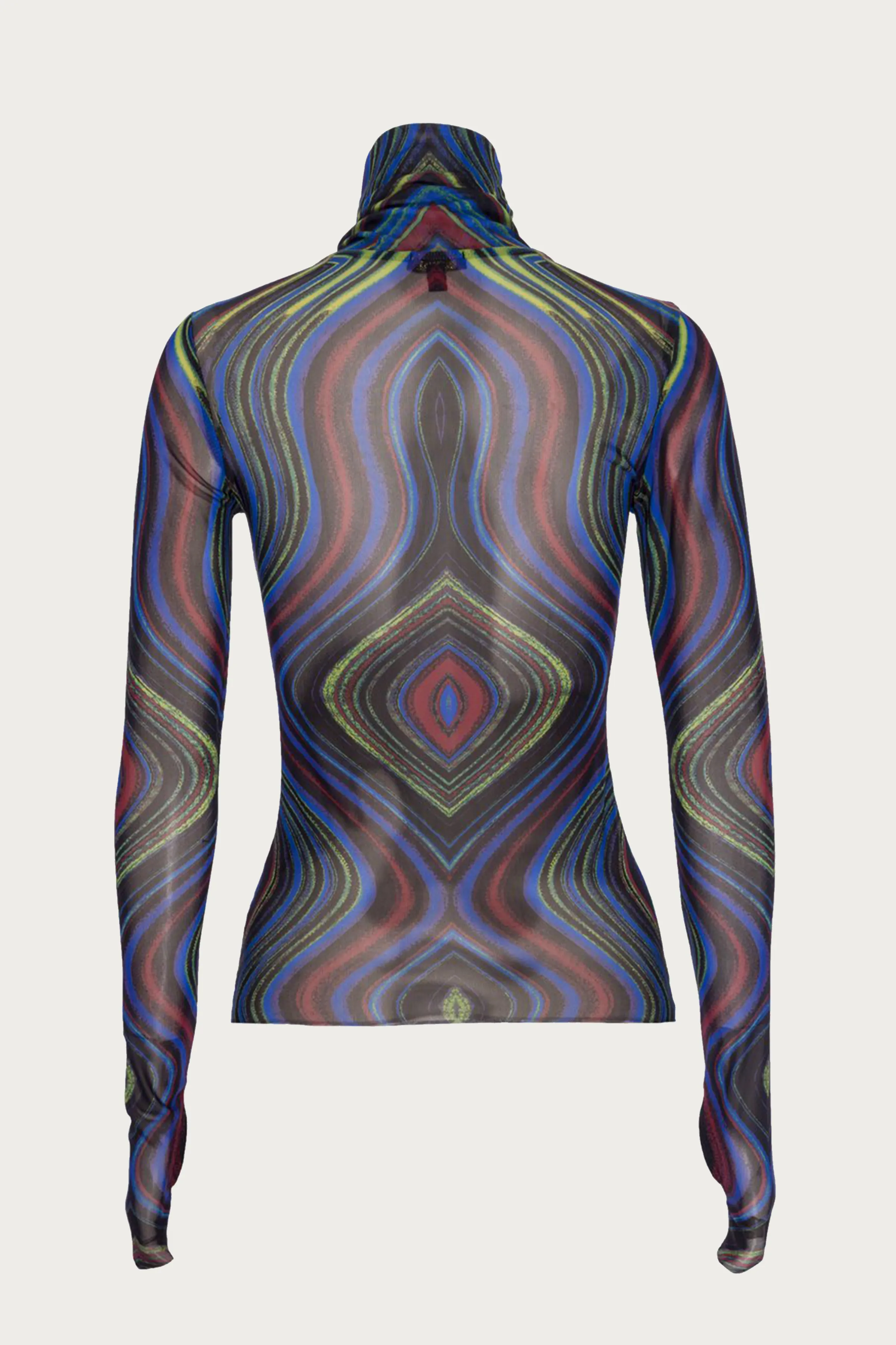 ZADIE POWER MESH TURTLENECK TOP